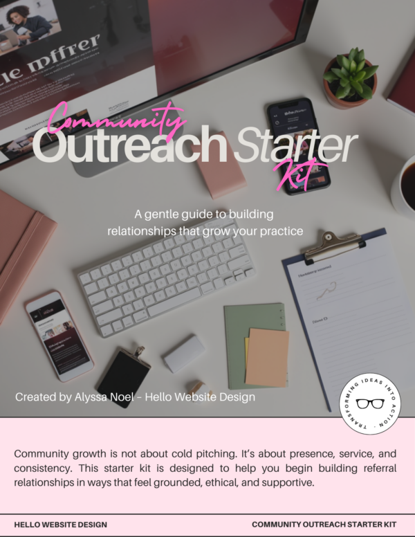 Community Outreach Simple Script Community Outreach Starter Kit - Hello