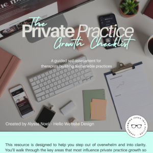 A guided self-assessment therapists can use to understand what their practice actually needs right now.